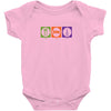 eat sleep radio Baby Onesie