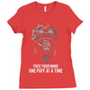 Free Your Mind One Puff At A Time Ladies Fitted T-Shirt