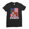 usa boxer flag Ladies Fitted T-Shirt