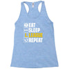 eat sleep league Racerback Tank