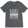 Born In November V-Neck Tee