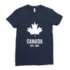Canada Established 1867 Ladies Fitted T-Shirt