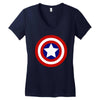 captain america Women's V-Neck T-Shirt