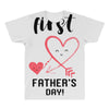 Our First Father's Day! Baby Girl All Over Men's T-shirt