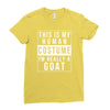 goat halloween costume Ladies Fitted T-Shirt