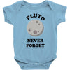 pluto never forget Baby Bodysuit