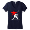 he clash inspired long sleeve Women's V-Neck T-Shirt