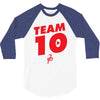 team 10 red 3/4 Sleeve Shirt