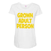 grown adult person Maternity Scoop Neck T-shirt