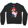 mario licking toad Crewneck Sweatshirt
