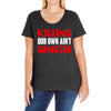 killing our own aint gangsta Ladies Curvy T-Shirt