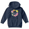 Floral Baby Name Youth Hoodie