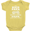 i'm a biker papa just like a normal papa except much cooler Baby Bodysuit