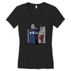 defacing the phonebox hoody Women's V-Neck T-Shirt