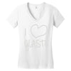 i love glasto (2) Women's V-Neck T-Shirt