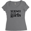 Science is for Girls Women's Triblend Scoop T-shirt