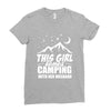 Camper Couple Girl White Ladies Fitted T-Shirt