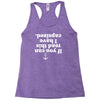 if you can read this i have capsized Racerback Tank