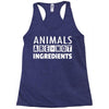 Animals Are Not Ingredients Racerback Tank