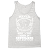 Never Underestimate Dog Rescuer Who Was Born September Tank Top