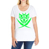 autobot and decepticon symbols Ladies Curvy T-Shirt