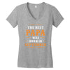 The Best Papa Was Born In September Women's V-Neck T-Shirt