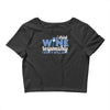 i drink wine responsibly, i don't spill any Crop Top