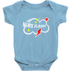 news flash black Baby Onesie