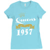 queens are born in 1957 Ladies Fitted T-Shirt