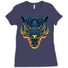 tiger fire Ladies Fitted T-Shirt