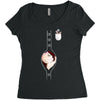Peek a Boo with Pocket Baby Girl Women's Triblend Scoop T-shirt