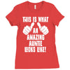 this is what an amazing auntie looks like Ladies Fitted T-Shirt