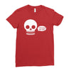 i live inside your face skull Ladies Fitted T-Shirt