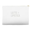 latte and lipstick Accessory Pouches
