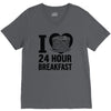 24 hour breakfast V-Neck Tee