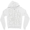 real men love cats Zipper Hoodie