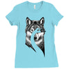 beauty or beast Ladies Fitted T-Shirt