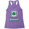 drunk lives matter Racerback Tank
