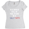 be a sally yates Women's Triblend Scoop T-shirt