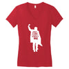 don't you forget about me 80's party music retro Women's V-Neck T-Shirt