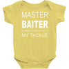 master baiter funny fishing t shirt mens Baby Onesie