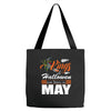Halloween Kings Are Born In May Tote Bags