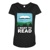 i want to read Maternity Scoop Neck T-shirt