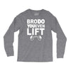 bro do you even lift baseball raglan Long Sleeve Shirts