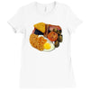funny full english breakfast, ideal gift or birthday present Ladies Fitted T-Shirt