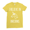 i believe in unicorns 2 Ladies Fitted T-Shirt