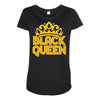 black queen Maternity Scoop Neck T-shirt