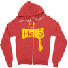 hello world Zipper Hoodie