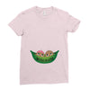 Two Peas In a Pod Twin Chocolate Babies Ladies Fitted T-Shirt