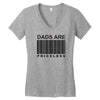 dads are priceless   dad t shirt Women's V-Neck T-Shirt
